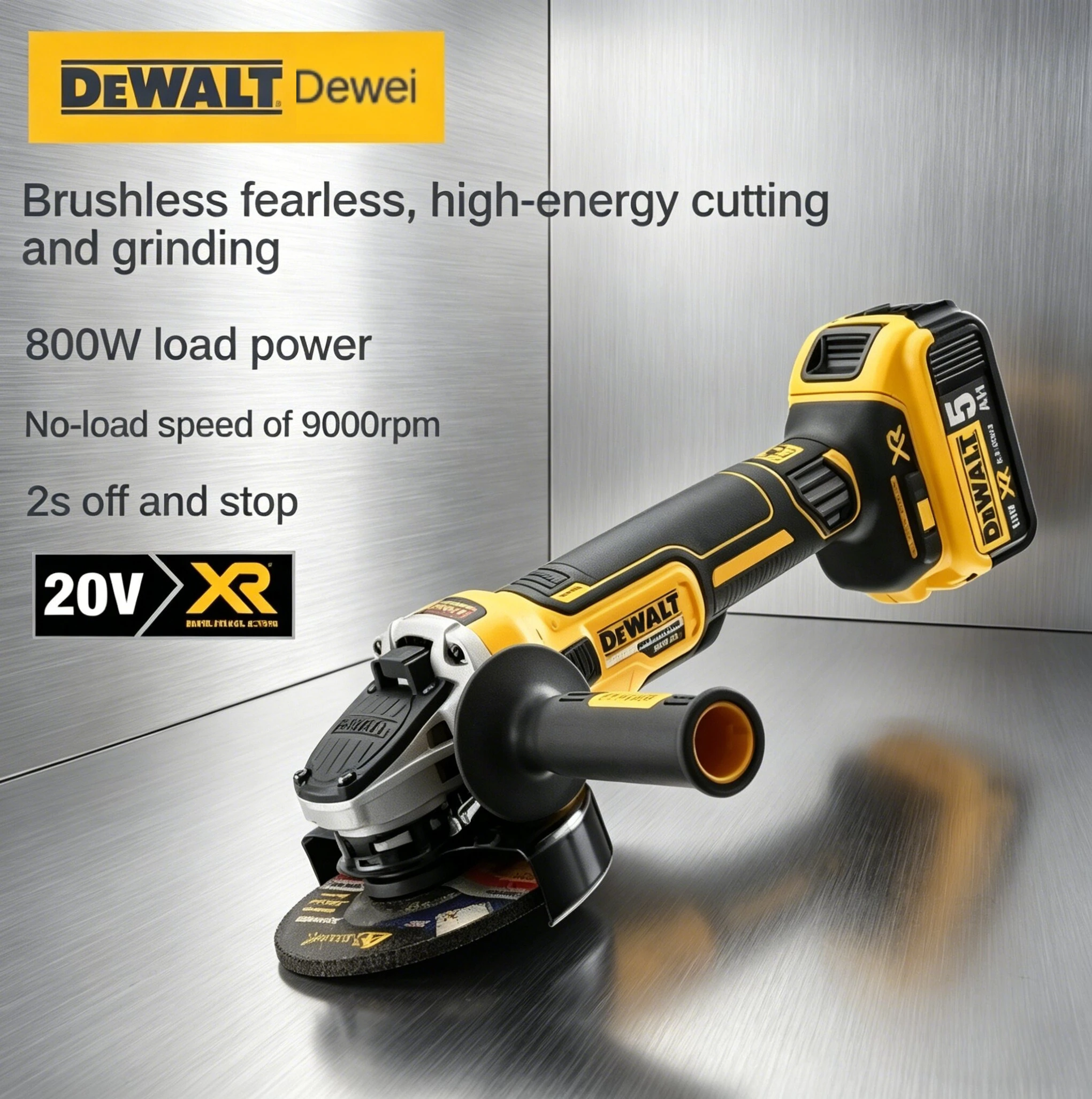 high-performance-dewalt-dcg406-angle-grinder-125mm-flat-head-18v-20v-brushless-heavy-duty-lithium-battery-bare-cutter