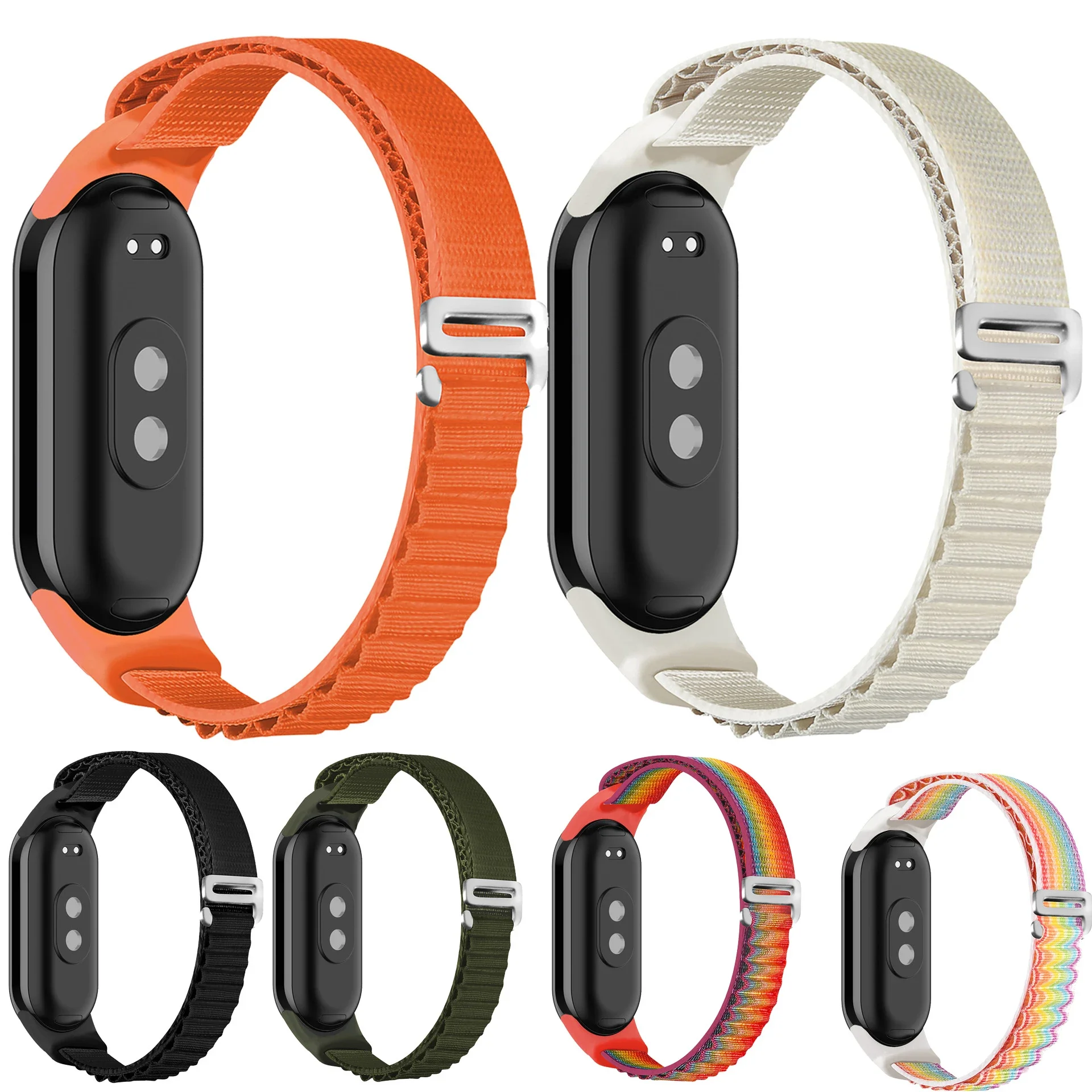 Alpine Loop Strap for Xiaomi Mi Band 8 Adjustable Elastic Breathable Soft Stretchy Wristband Compatible with Mi Band 8 NFC