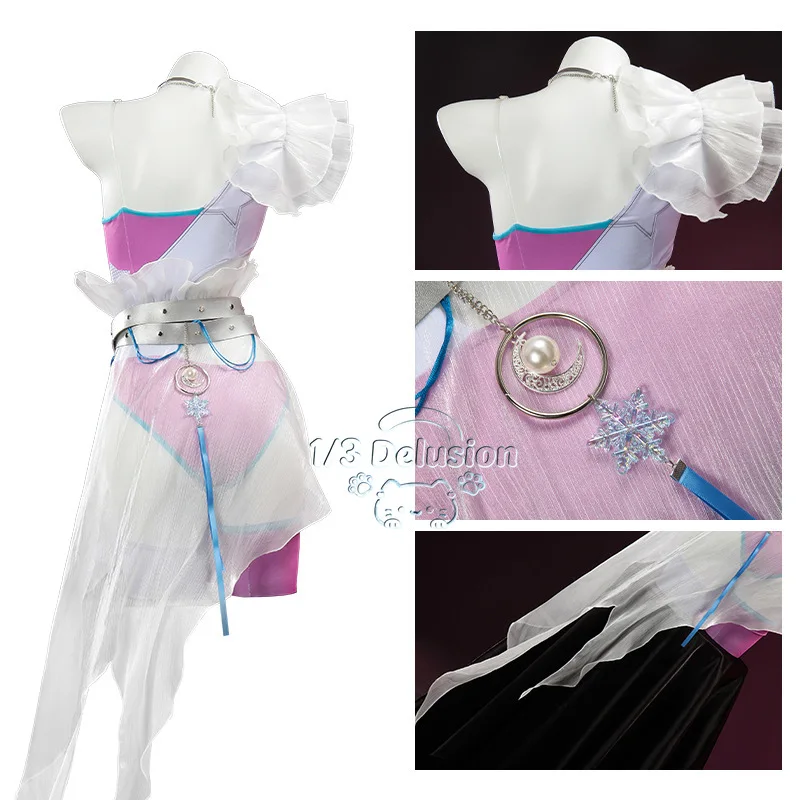 

Luna Snow Cosplay Costumes Game Adult Women Fantasy Halloween Carnival Party Clothes 1/3 Delusion