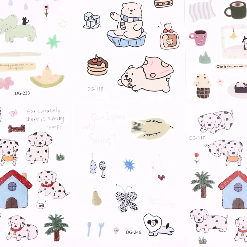 

A Set Cute Computer Stickers, Funny Three-dimensional Jelly Planner Decorative Stickers Mobile Phone Stickers