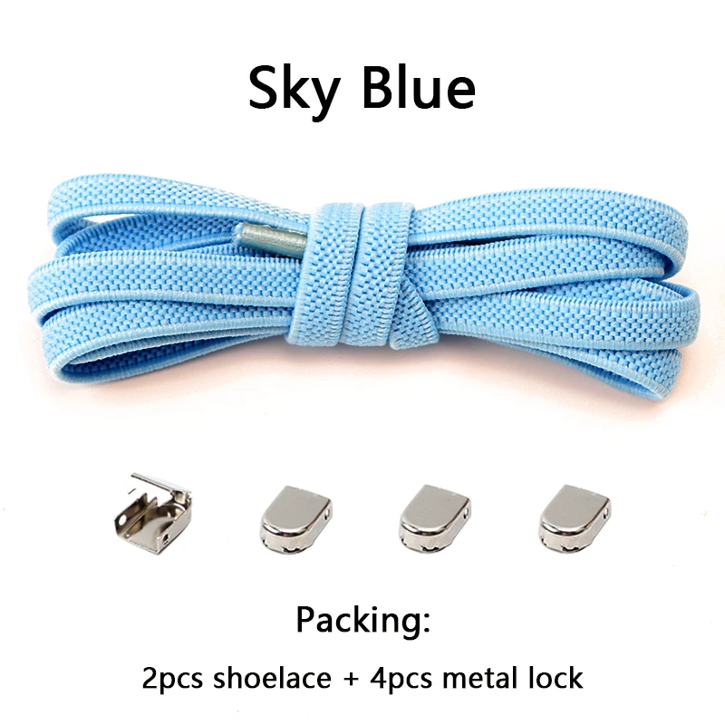Elastische Schnürsenkel ohne Binden, Einheitsgröße, passend für alle Schuhe für Erwachsene und Kinder, Schnürsenkel für Turnschuhe, Schnürsenkel ohne Schnürsenkel, flache, erweiterte Schnürsenkel