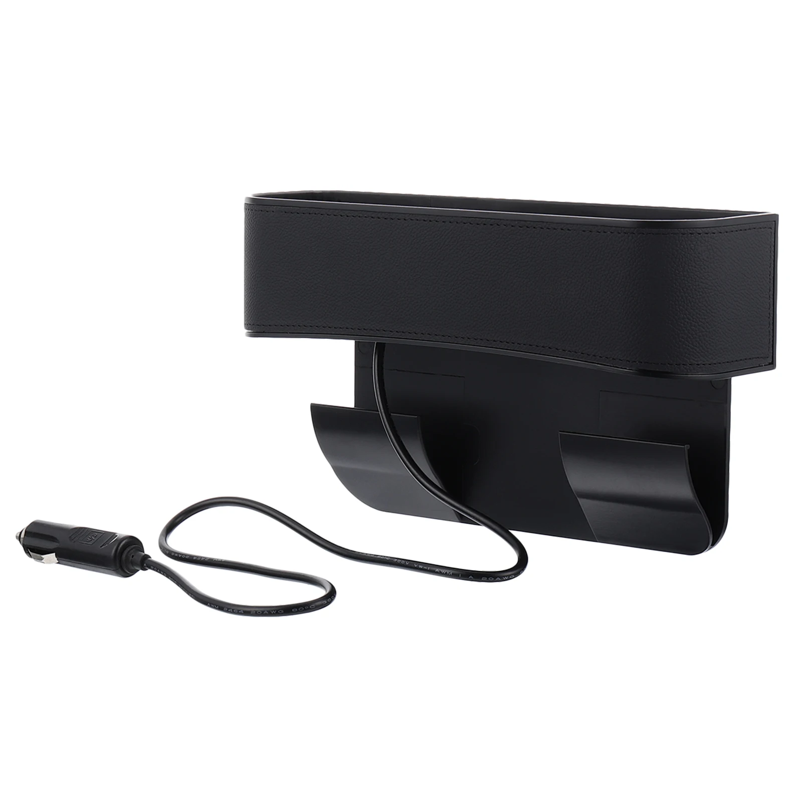 

Car ganizer Storage Box 2 USB Ports ABS Material Phone Holder Enlarge Room Suitable Most Models Car Seat Gap Filler