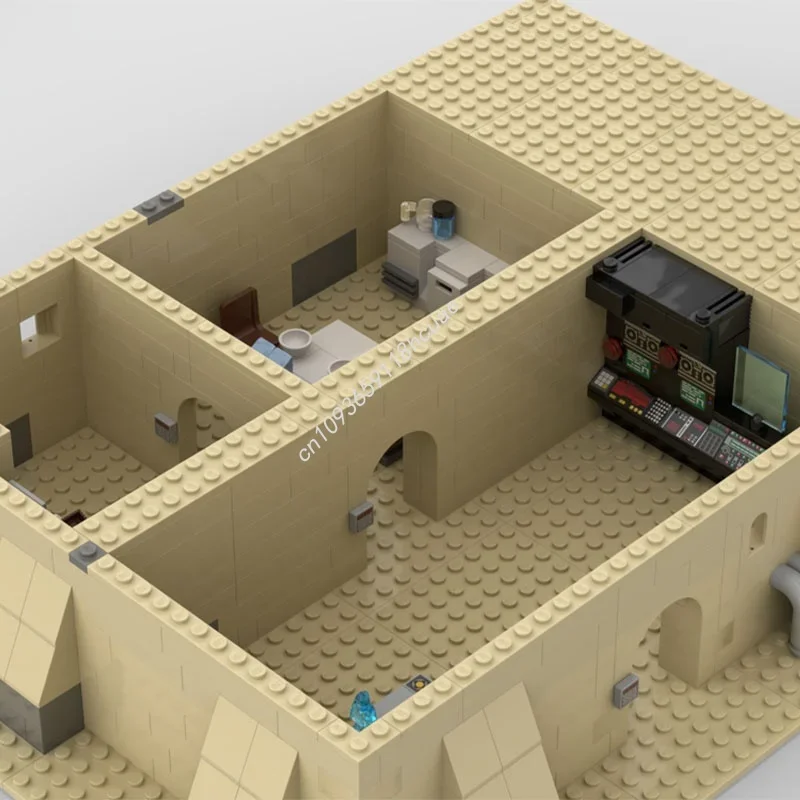 958 piezas MOC Tatooine House 2 Star Battle, modelo de construcción, regalo de Navidad, bloques de juguete, ensamblaje DIY, idea creativa, ladrillos educativos