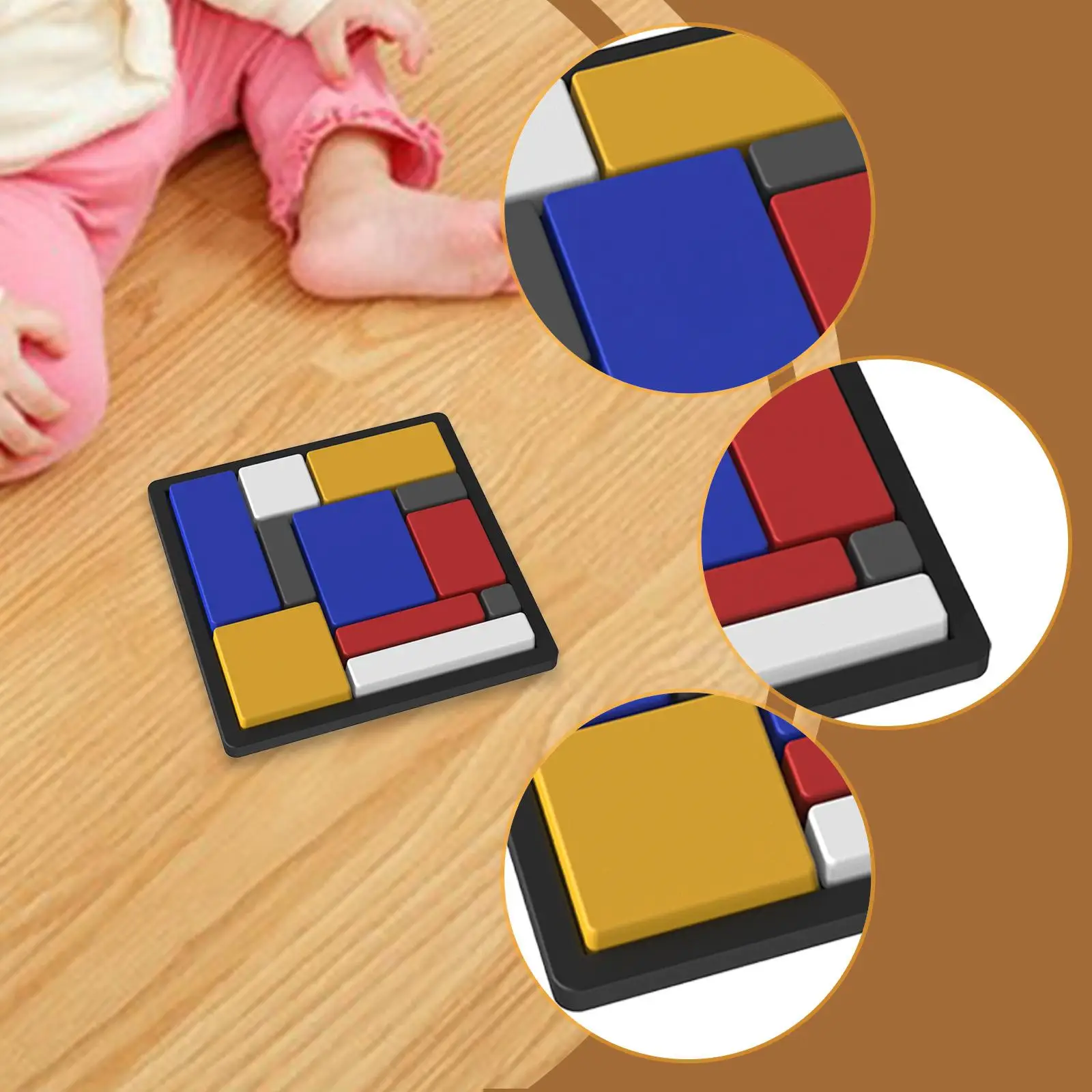 블록 퍼즐 IQ 퍼즐 장난감 8세 이상 어린이 애호가를 위한 보드 게임 4개