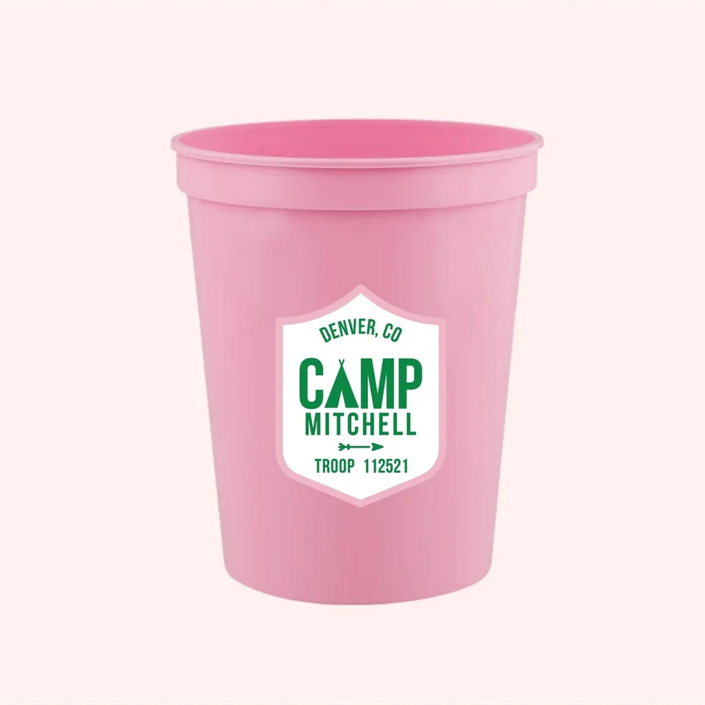 Custom Personalized Stadium Party Cups, Printed Wedding Cups, Personalized Party Favors, Printed Plastic Cups, Birthday Party, B