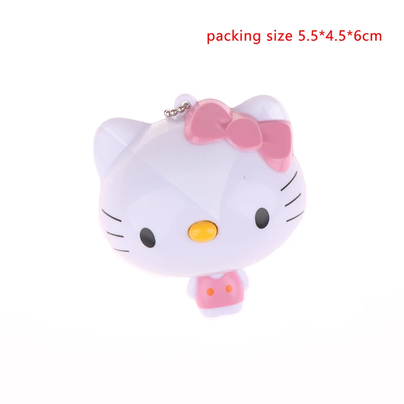 Hello Kitty Soft Ruler Body Measuring Ruler Cute Key Pendant Backpack Pendant Double-sided Ruler Retractable Sewing Tool Gift
