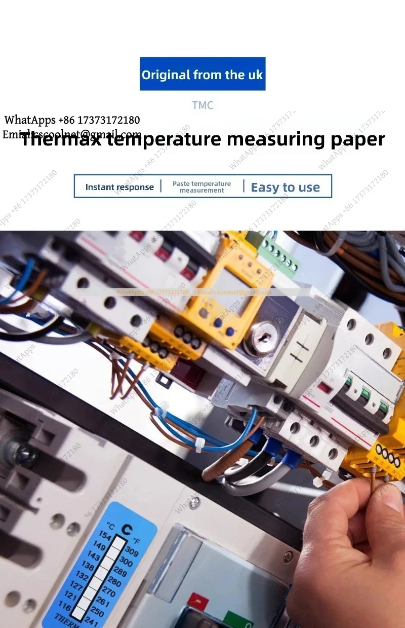Temperature Measuring Paper Heat Sensitive Color Changing Sticker Test Strip Thermal Indicator Label Electronic Components