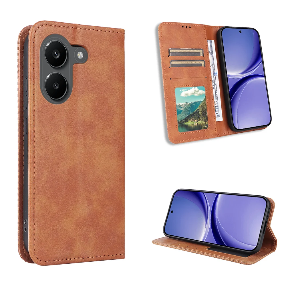 

Высококачественный чехол из искусственной кожи + TPU для Xiaomi Poco X8 Pro Max 5G, противоударный чехол-кошелек для Xiaomi PocoX8Pro Flip