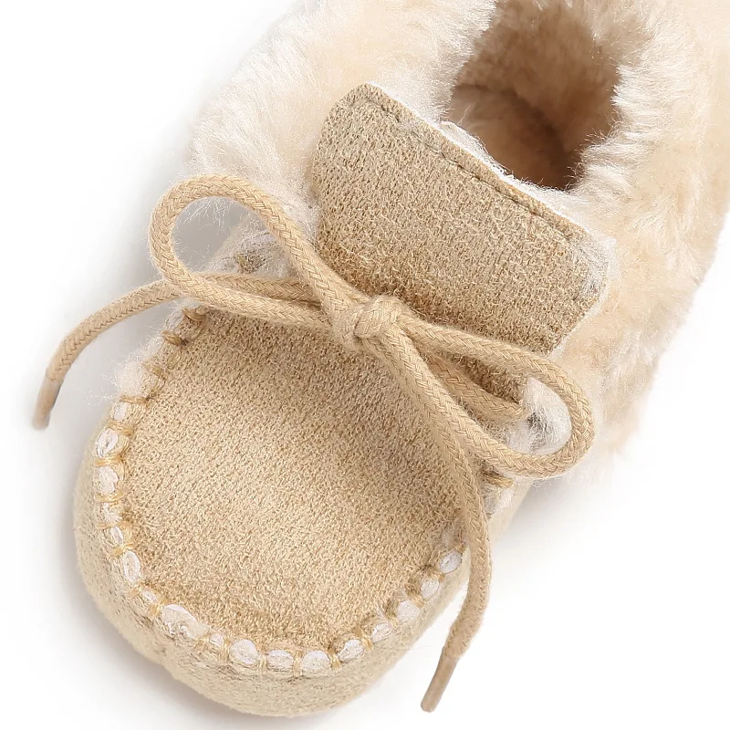 0-1 Jahre alte Jungen Mädchens chuhe mit Samt Lern schritt Baumwoll schuh vielseitige Baby warme Schuhe Winter lässig lernen Schritt Schuhe