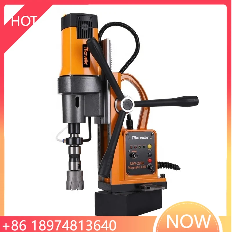 

MW-28RE 110V 230V 28mm M20 Tapping MT3 Morse Variable Speed Portable Electric Magnetic Core Magnet Drill Press Drilling Machine