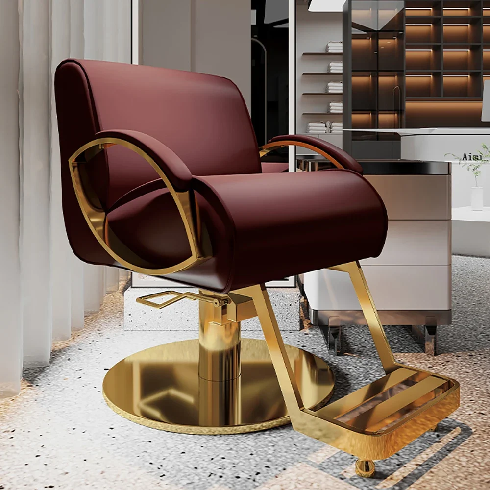 Simple Luxury Barber Chair Aesthetic Comfortable Fashion Elastic Salon Chair Stylist Ergonomic Cadeira De Barbeiro Salon Chair