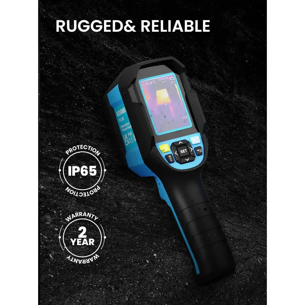 Handheld Thermal Imaging Camera with 256x192 IR Resolution Pro/Home Use Infrared 7 Color Palettes 16GB Memory Card Lightweight