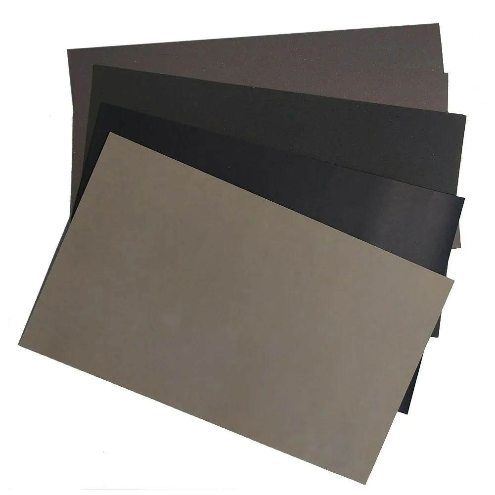 5pcs 9*3.6 Inch Water Sandpaper Papers Kit 2000/2500/3000/5000/7000 Mixed Wet/Dry Sandpaper Metal Ceramic Silicon Carbide Grit