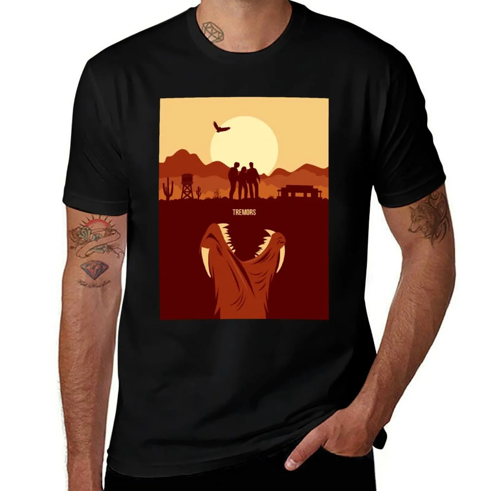 

cotton t shirts shirt man t T-Shirt print t shirt man Tremors 100% cotton custom