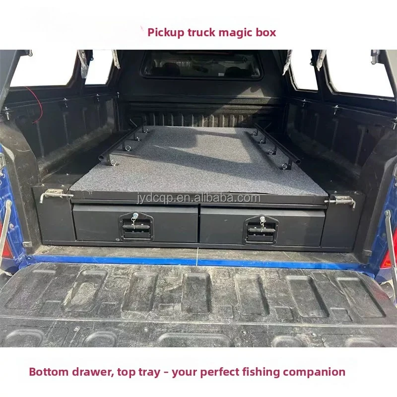 Pickup Truck Bed Drawer System Sliding Storage Box Magic Box Tray for Toyota for Hilux Vigo for Tacoma Tundra F150