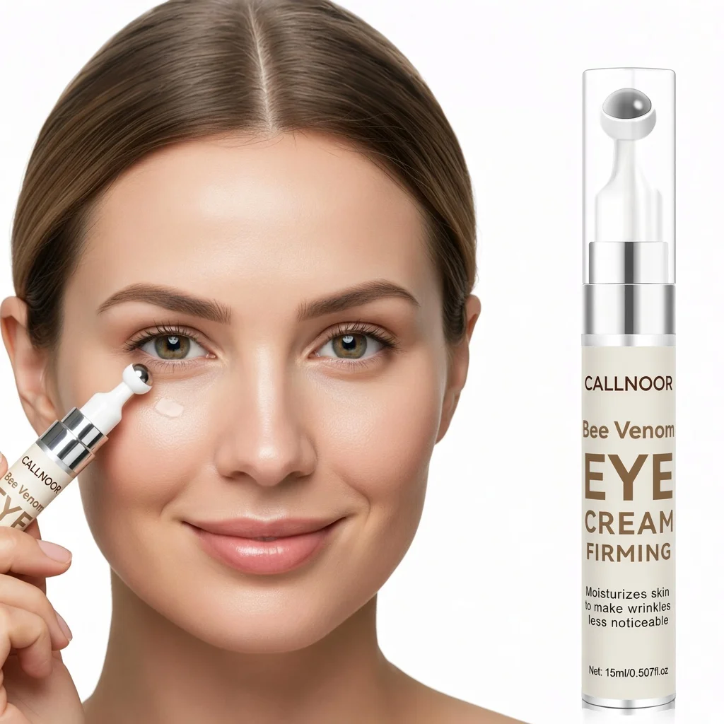 Bee Venom Eye Cream, Firming Eye Serum, Hyaluronic Acid, Collagen, Vitamin E, Moisturizes Skin, Make Wrinkles Less Noticeable.