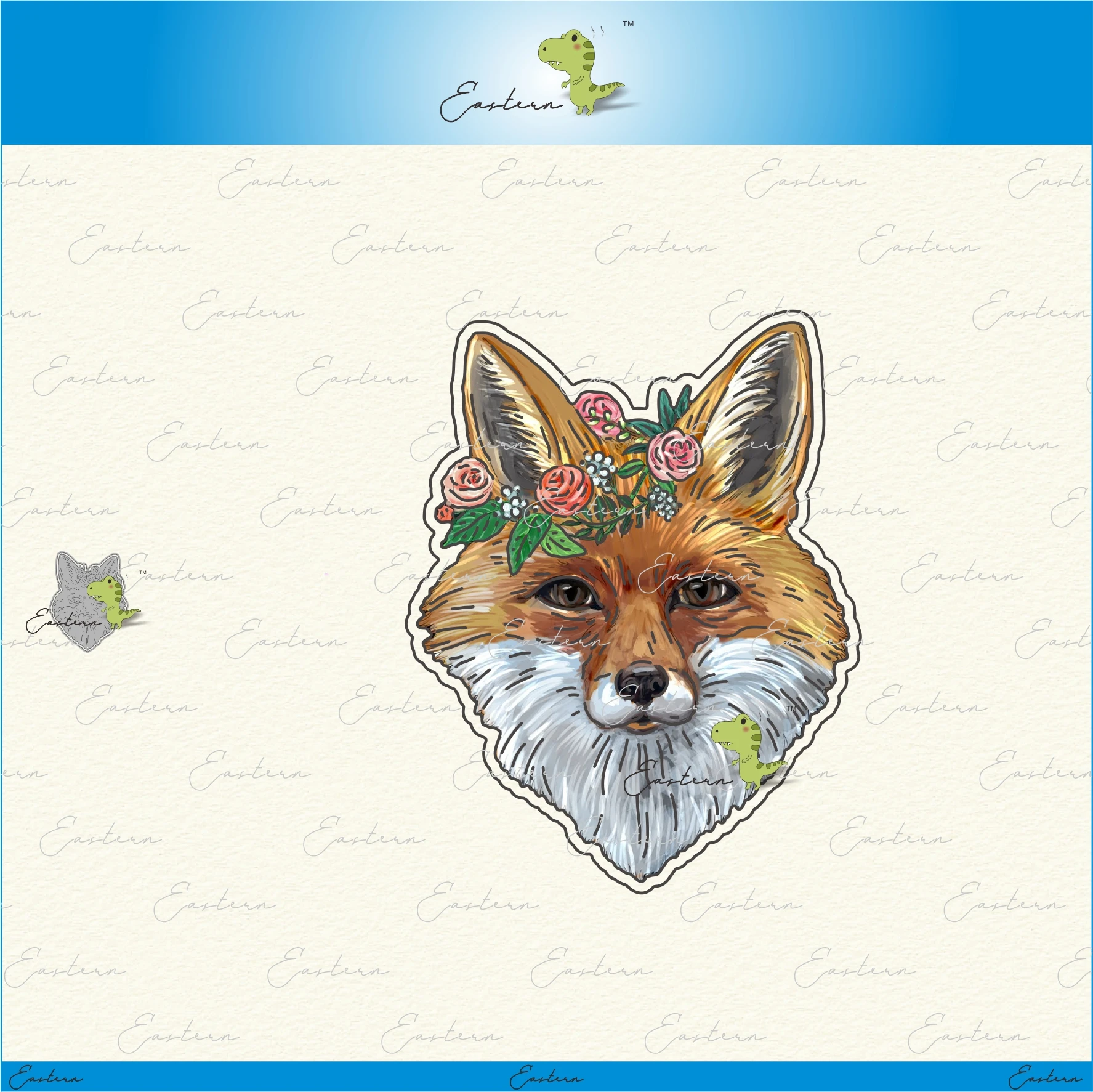 

Floral Fox metal cutting dies 2021 new diy molds Scrapbooking Paper Making die cuts crafts printed sheets