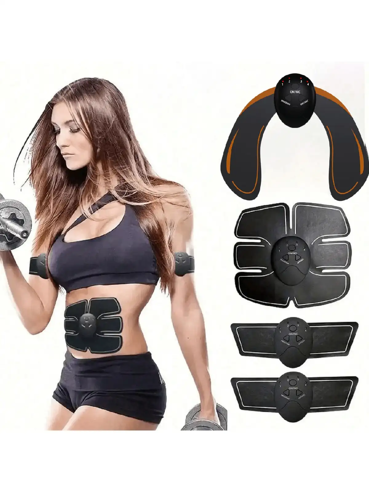 EMS Hip Muscle Stimulator Fitness Weightlifting Hip Abdominal Arm Leg Trainer Massage