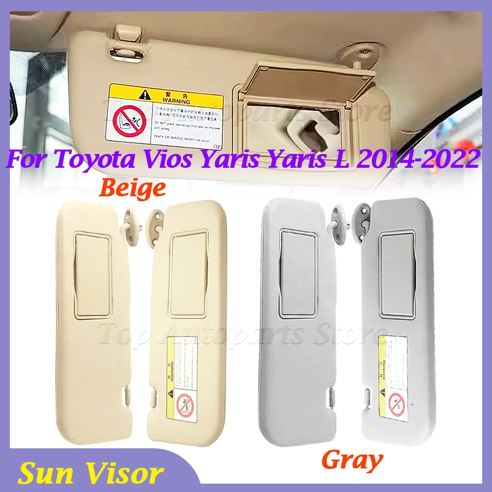 Visera solar para Toyota Vios Yaris Yaris L 2014 2015 2016 2017 2018 2019 2020 2021 2022 gris o Beige izquierda o derecha