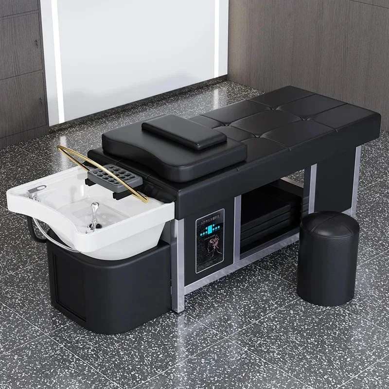 

2025 Latest Professional Salon Hair Washing Massage Chair Shampoo Bed Spa Water Therapy Circulation System for Salon And Spa