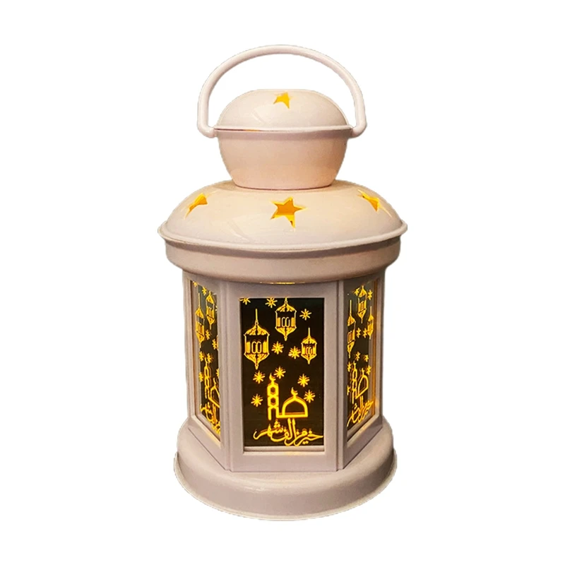 3D Acrylic Ramadan Lamp Night Light Bedroom Bedside Muslim Festival Table Lamp Muslim Party Hanging Decorations