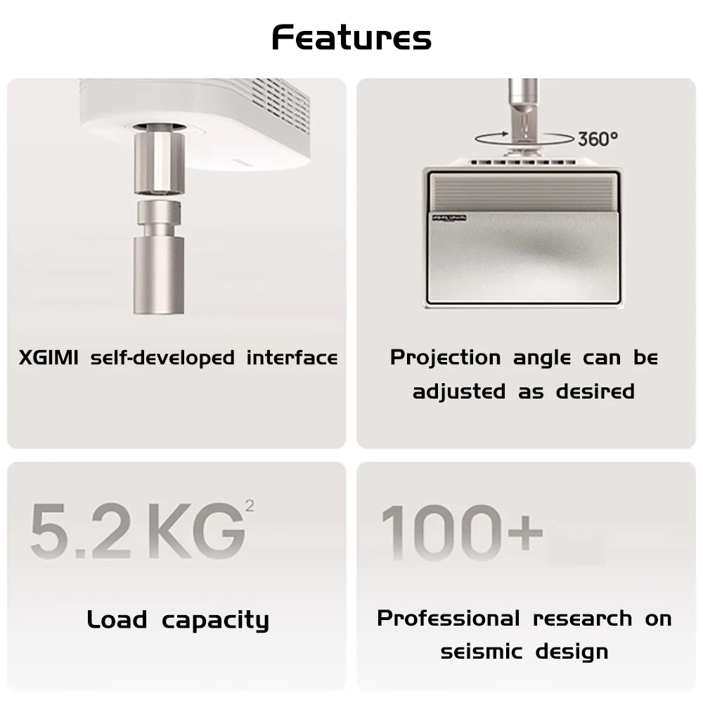 XGIMI Projector Hanger Ceiling Bracket Stand For XGIMI HORIZON PRO / HORIZON Ultra / RS Pro 3/ H6 pro and More Projector