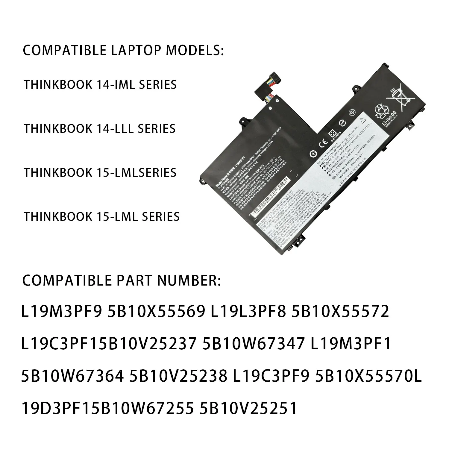 Imagem -06 - Dxt-bateria do Portátil L19m3pf1 L19c3pf1 para Lenovo Thinkbook 15-iml 14-il Série L19m3pf9 L19c3pf9 L19m3pf2 L19d3pf2 Novo