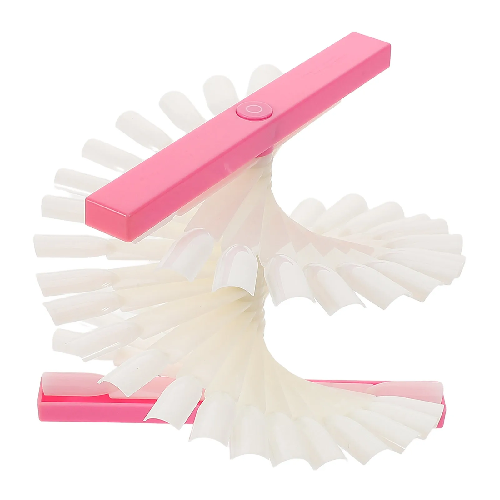 

Practice Tips Fan-Shaped False Art Display Board 48-Color Manicure Board Nail Polish Color Card Sample Sticks Nail Art