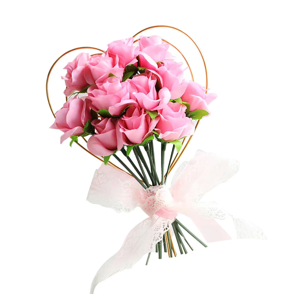 

Rose Card Insert Mothers Day Cake Topper Decorations Eco Friendly Rose Bouquet Design Party Banquets Gatherings Cake Decor