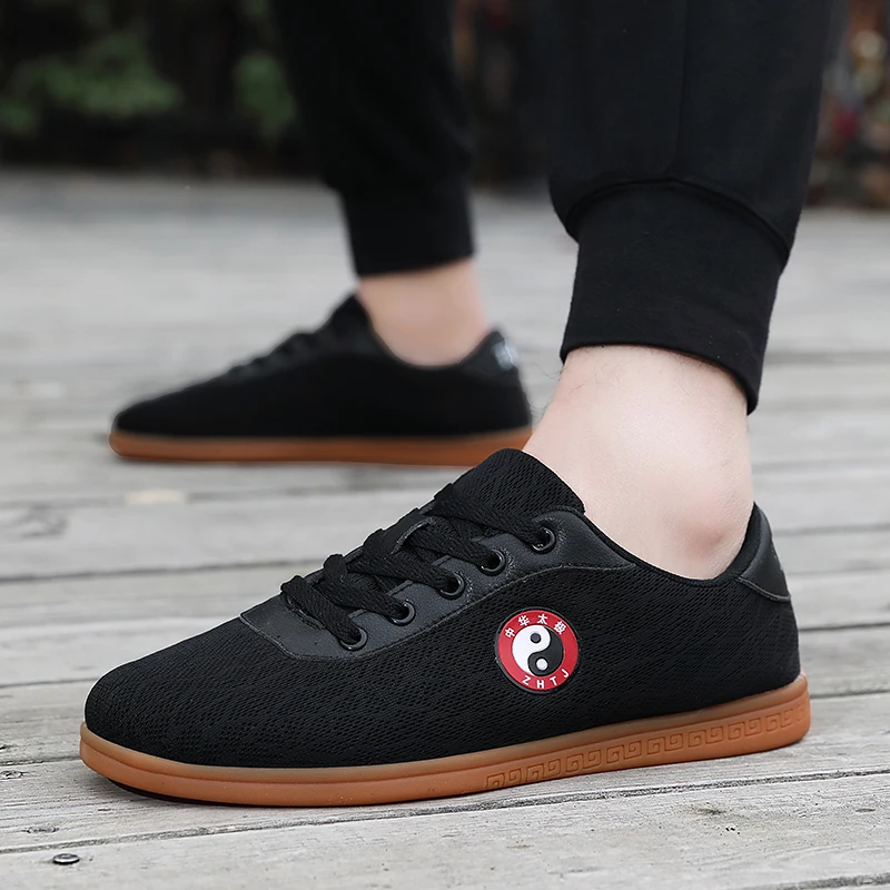 

Легкие дышащие сетчатые кроссовки для тай-чи, кунг-фу и ушу, с мягкой подошвой, удобные для тренировок