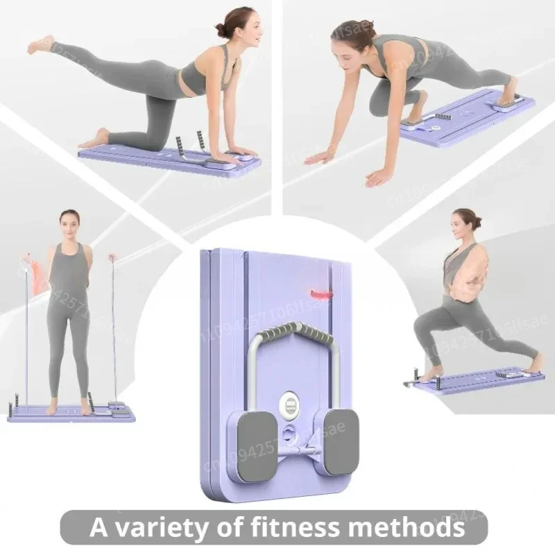 

NEW Foldable Pilates Reformer Board AB Exercise Training Mulit Machine Pilates Board Roller Total Core Fitness Equipment