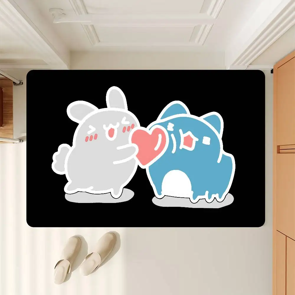 B-Bugcat Capoo Cartoon Floor Mat Retro Multiple Choice Living Room Kitchen Rug Non-Slip Modern Home Decor