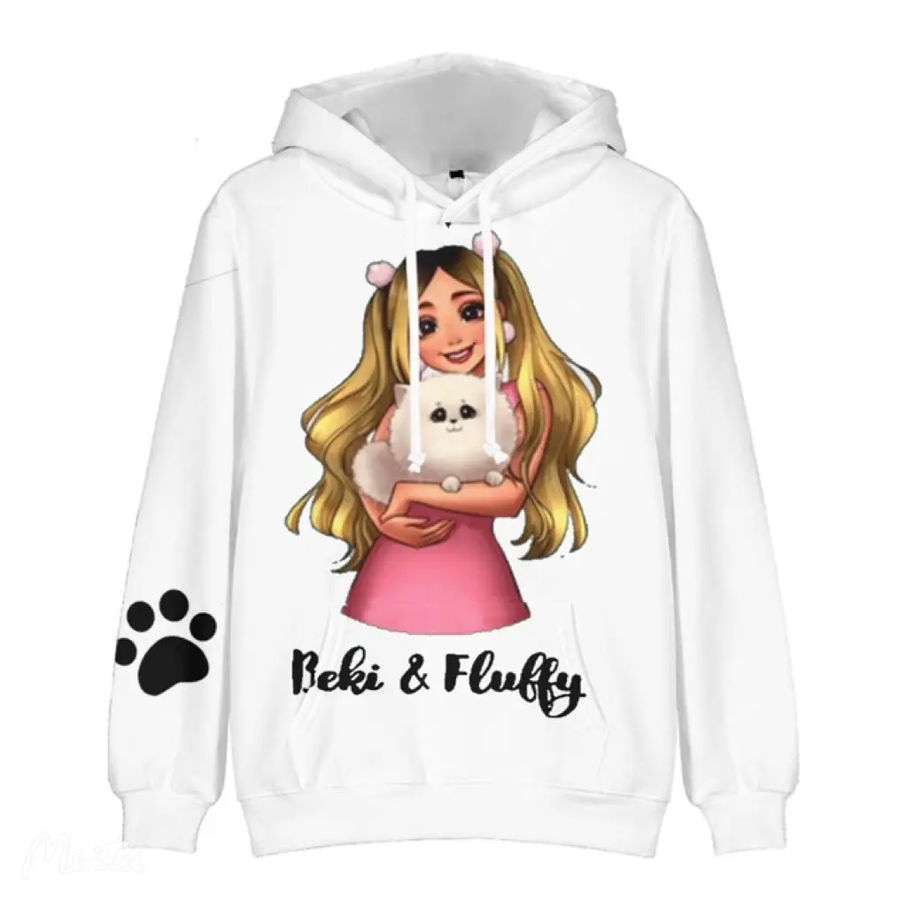 Unisex Merch Beki Fluffy Hoodie, Harajuku Streetwear, Kawaii Pullover, Kawai, Manga Comprida, Homens, Mulheres, Crianças, Kawai, Merch, 2022, Quente