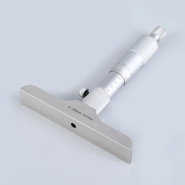 0-100mm 0-150mm 0-200mm 0-300mm Depth Micrometer Gauge With Rods Measurement Caliper Tool