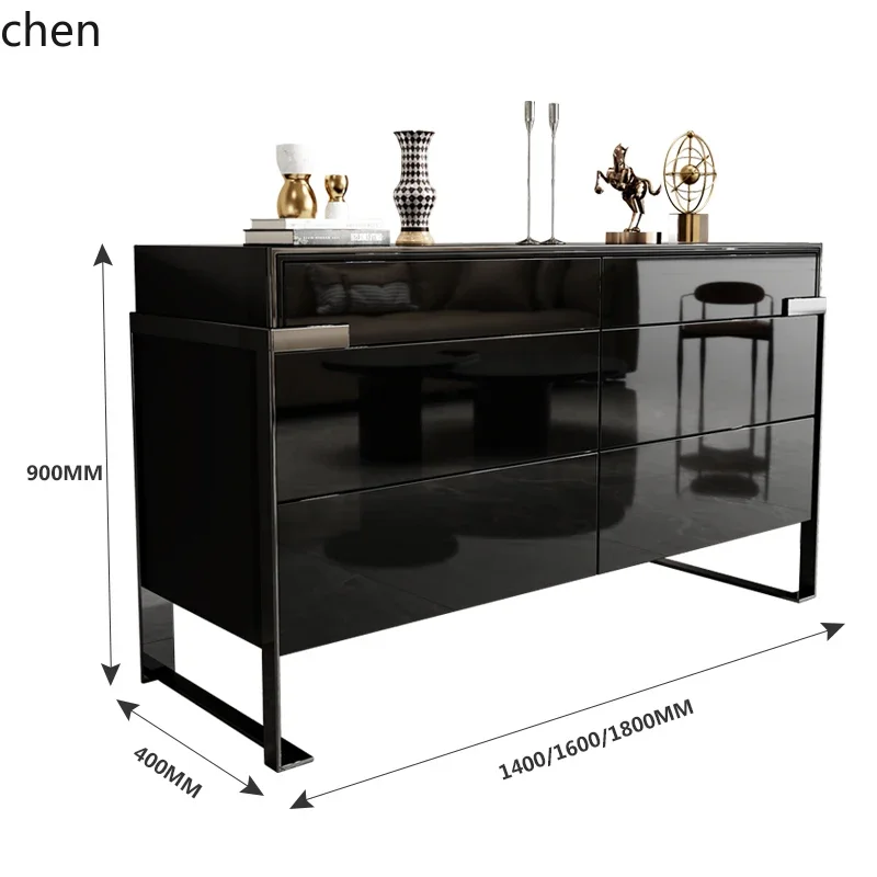 HT living room modern minimalist pumping simple Xuan room light luxury bedside cabinet