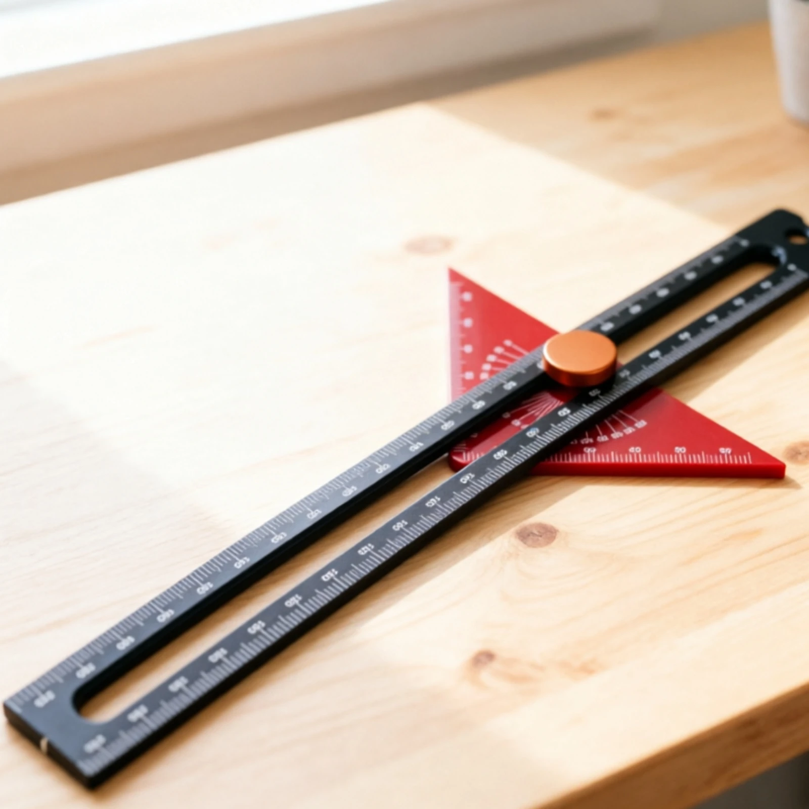 Adjustable Scribing Ruler Engraved Markings Triangular Marking Ruler Measuring Tool Precision Laser-Etched Scale - view 6