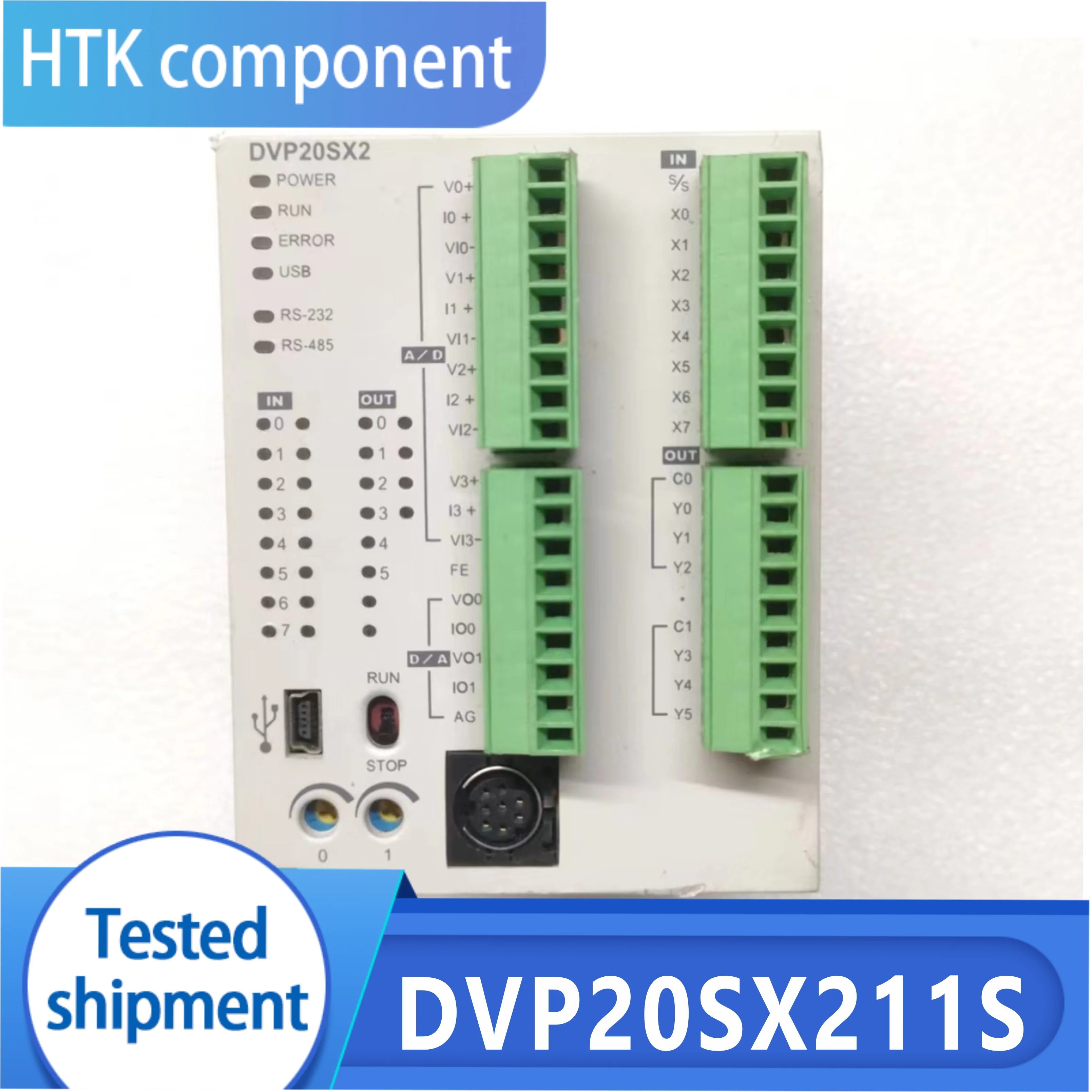 DVP20SX211S Novo módulo PLC original