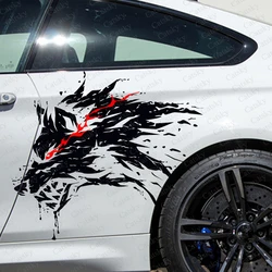 Animal wolf Car hood side sticker vinyl racing paint accessories self adhesive painting for truck suv car decal