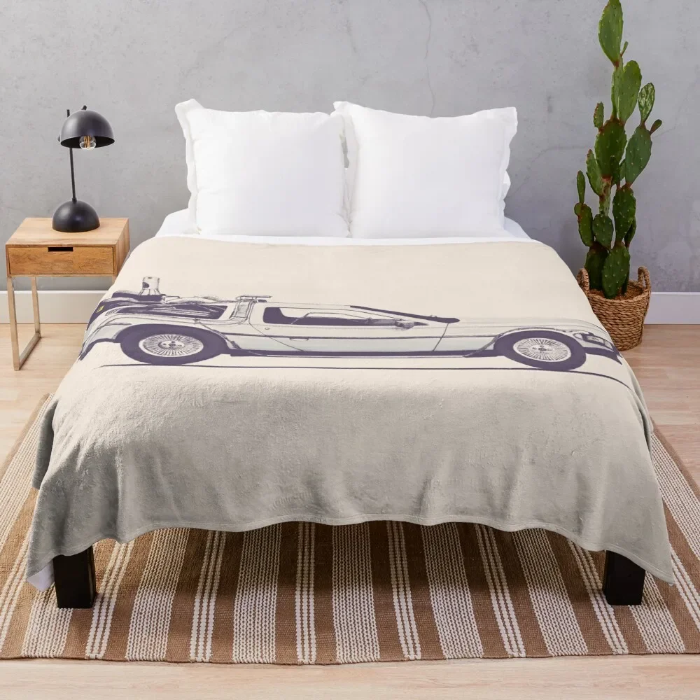 Delorean Throw Blanket funny gift blankets ands Hair Soft Plush Plaid Blankets