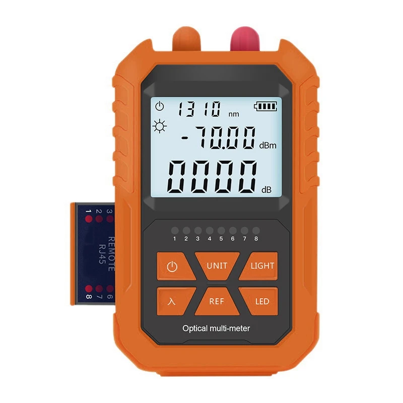 

4 in 1 Optical Power Meter Visual Fault Locator 5Km Light Pen LED Lighting OPM Network Fiber Optic Cable Tester Tools