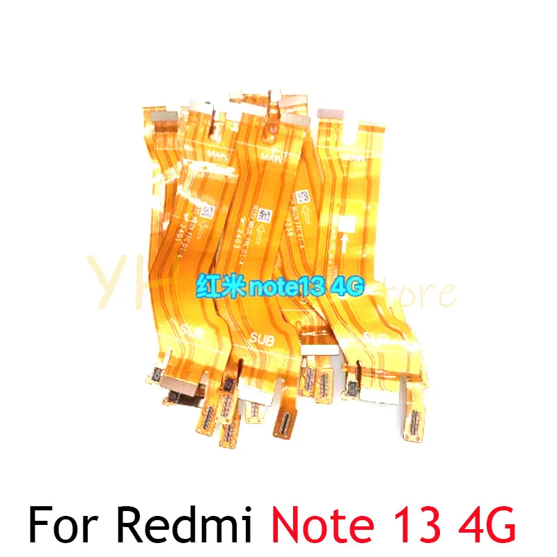 10PCS For Xiaomi Redmi Note 13 Pro Plus + Main Board Motherboard Connector LCD Flex Cable Repair Parts