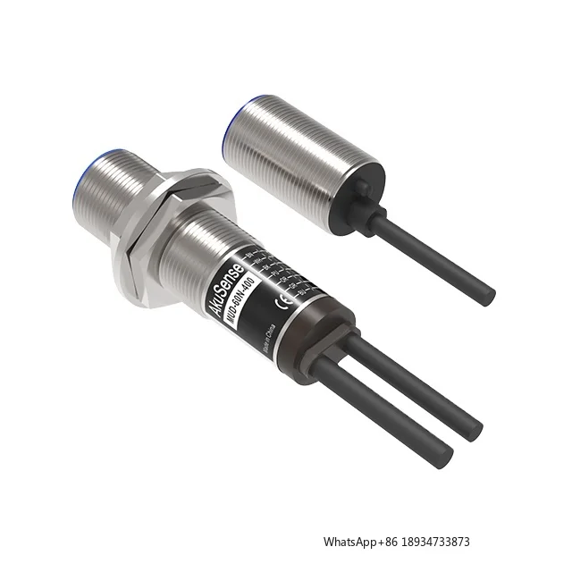 Double sheet sensor 20-60mm 200Khz ultrasonic transducer no nc proximity  limit switch sensor