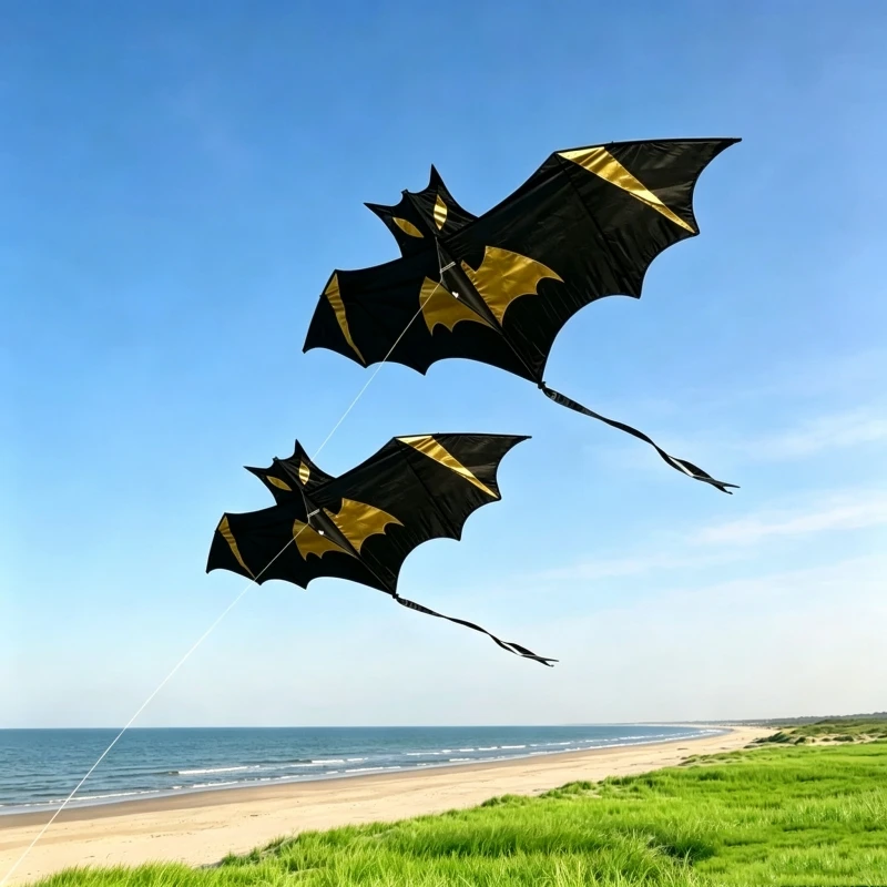 Bat kites flying adults kites factory Outdoor toys rainbow kite professional flight kite electric flask outdoor games pipa linha