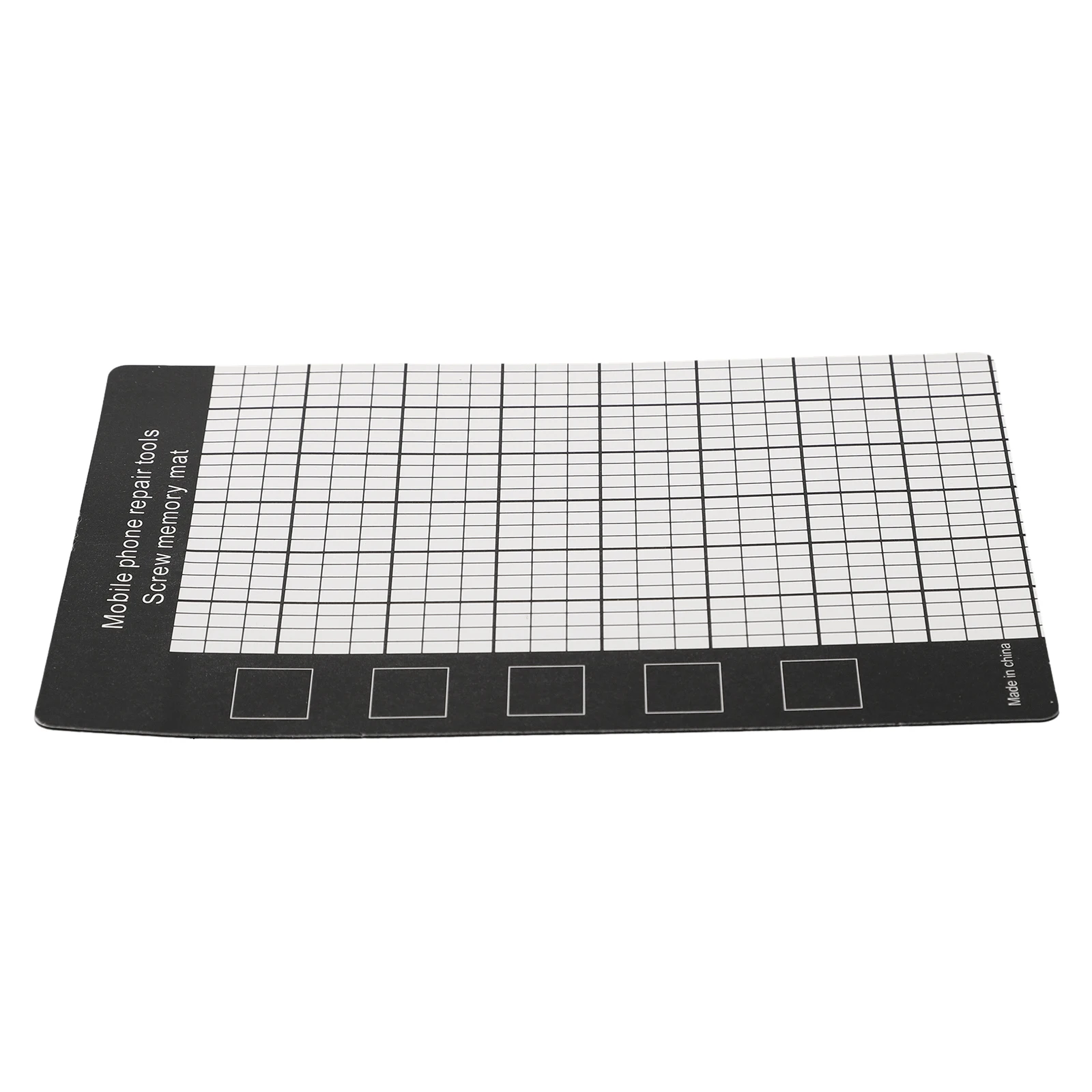 Alfombrilla magnética para reparación de teléfonos móviles, tapete de almacenamiento para sujetar tornillos pequeños, color negro, 1 unidad