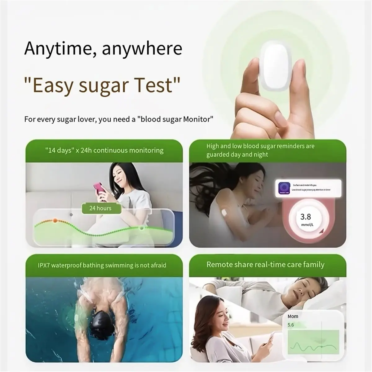 [NEW] Single Transmitter for Glucose Sensor 24h Real Time Monitoring Tester Transmitter Accessories