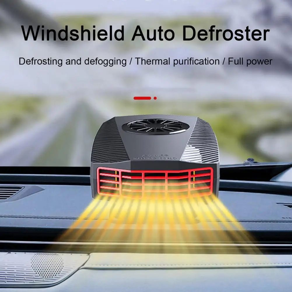 

100W 12V 360 Degree Rotatable Car Heater 2 in 1 Hot Cold Function Windshield Auto Defroster Demister Vehicle Dashboard Heater