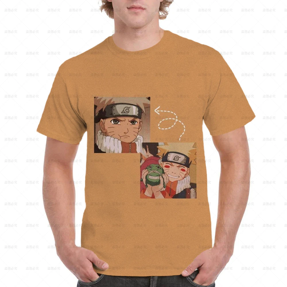 Camiseta de Naruto de Anime japonés para niños, camiseta estampada a la moda de verano para niños, camiseta de manga corta con juego de dibujos animados, ropa para niños, ropa de calle