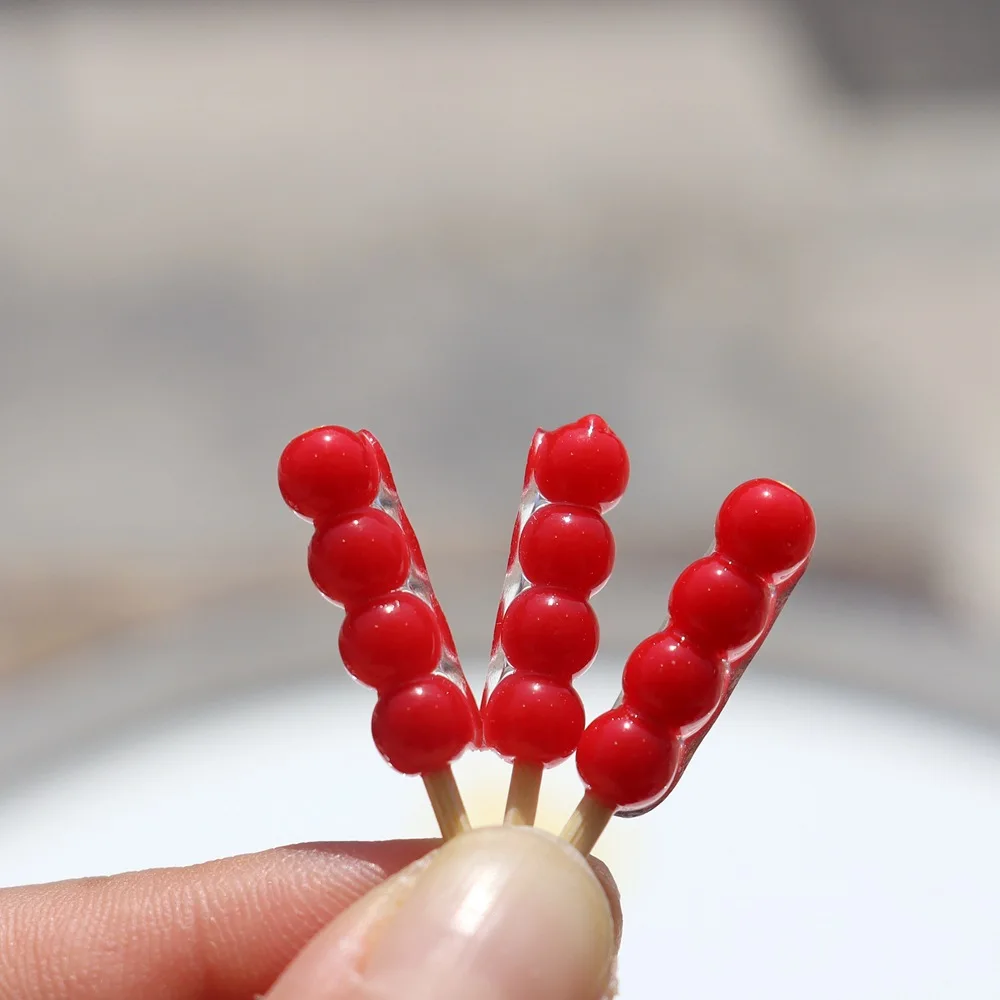 1pcs Resin Accessories Simulation Miniature Sugar Gourd Diy Mobile Phone Shell Cream Glue Handmade Hairpin Material