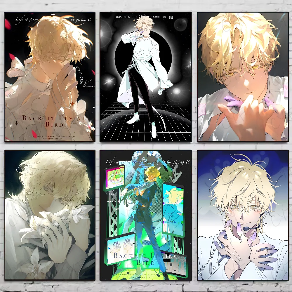 الغريبة المرحلة لوكا أنيمي المشارك HD الفن لزجة جدار مقاوم للماء غرفة المعيشة المنزلي غرفة نوم بار الديكور الجمالي