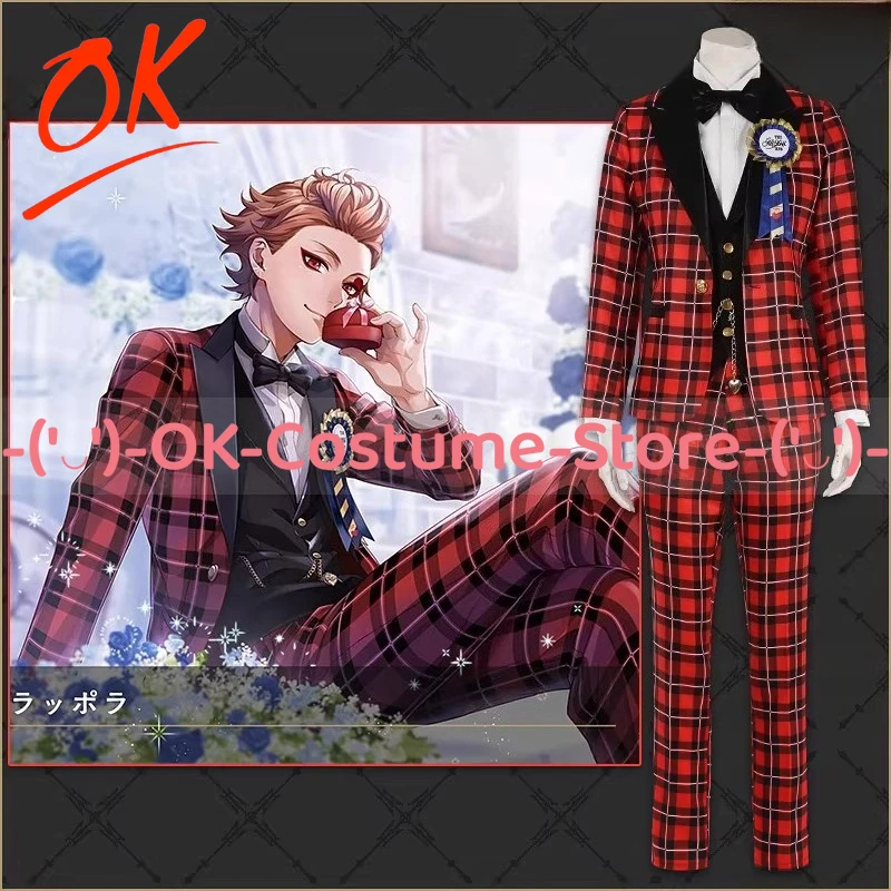 

[Индивидуальный размер] Костюм для косплея Twisted Wonderland Heartslabyul Ace Trappola, наряд жениха-призрака, костюм для вечеринки на Хэллоуин